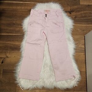 Vintage Low Rise Pink Cargo Pants